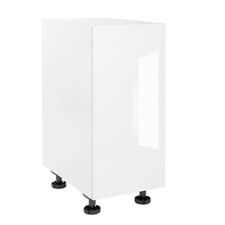 Cambridge Quick Assemble Modern Style, White Gloss 9 in. Base Kitchen Cabinet (9 in. W x 24 in. D x 34.50 in. H) SA-BD9-WG